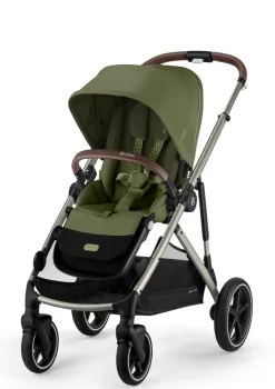 Online Kinderwagen 'Gazelle S' Taupe / Moss Green Kinder Kinderwagen|Zwillingswagen