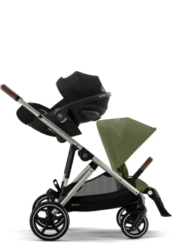 Online Kinderwagen 'Gazelle S' Taupe / Moss Green Kinder Kinderwagen|Zwillingswagen