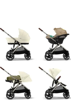 Outlet Kinderwagen 'Gazelle S' Taupe / Seashell Beige Kinder Kinderwagen|Zwillingswagen