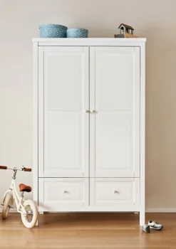 Discount Kleiderschrank 2-türig weiß Kinder Kleiderschränke & Regale