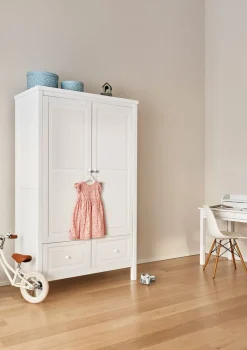 Discount Kleiderschrank 2-türig weiß Kinder Kleiderschränke & Regale