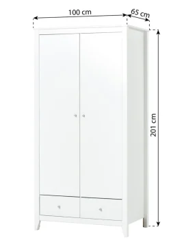 Outlet Kleiderschrank weiß Kinder Kleiderschränke & Regale