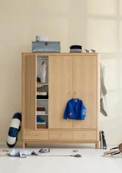Clearance Kleiderschrank 'Wood' 3-türig Kinder Jugendzimmer|Jugendzimmer