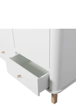 Kleiderschrank 'Wood' 3-türig weiss / Eiche Kinder Jugendzimmer|Jugendzimmer