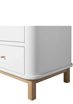 Kleiderschrank 'Wood' 3-türig weiss / Eiche Kinder Jugendzimmer|Jugendzimmer