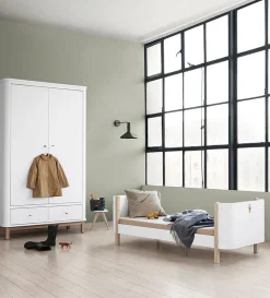 Sale Kleiderschrank 'Wood' 2-türig weiss Kinder Kleiderschränke & Regale