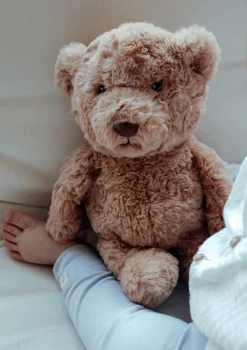 Clearance Kuscheltier mit Herzschlag 'Lou' braun (wiederaufladbar) Kinder Kuscheltiere|Beruhigung