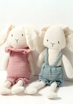 New Kuscheltier Musselin Hase Bella Kuscheltiere