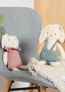 New Kuscheltier Musselin Hase Bella Kuscheltiere