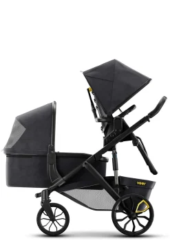 Sale Liegewanne dunkelgrau / schwarz Kinder Kinderwagen|Liegewannen & Softtragetaschen