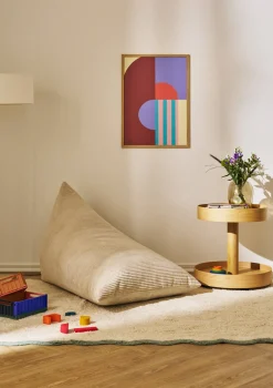 Discount Lounger Sitzsack Cord Creme Beige Kinder Jugendzimmer|Jugendzimmer