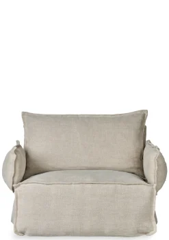 New Lounge-Sessel 'Linen Lounger' Beige Kinder Stillen & Stillzubehör|Living