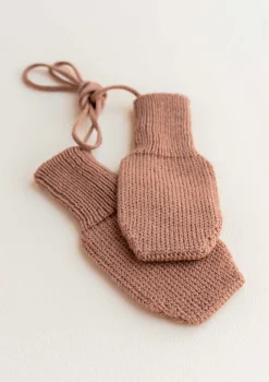 Clearance Merino Fäustlinge Terracotta Alle Accessoires|Mützen & Halstücher