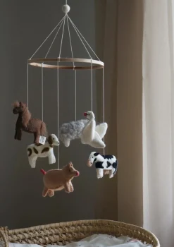 New Mobile 'Farm Animals' Kinder Spieluhren & Mobiles|Spieluhren & Mobiles