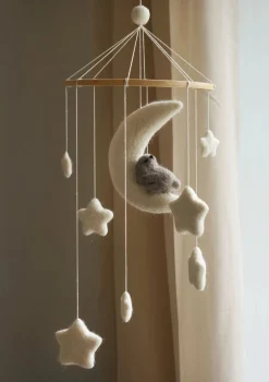 Outlet Mobile 'Rabbit/White Moon' Kinder Spieluhren & Mobiles|Spieluhren & Mobiles