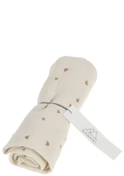 New Mulltuch 'Heart' 60 x 60 cm Mulltücher|Mulltücher