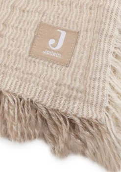 Outlet Musselin Decke 'Fringe Stripe' 120 x 120 cm Kinder Decken & Kissen|Decken & Kissen