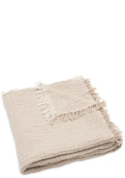 Outlet Musselin Decke 'Fringe Stripe' 120 x 120 cm Kinder Decken & Kissen|Decken & Kissen