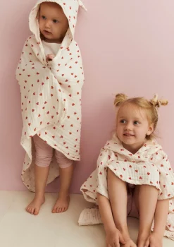 Musselin Kapuzenhandtuch 'Balou' Little Love Bademäntel|Bademode