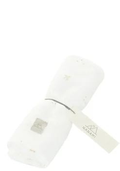 Hot Musselin Mulltuch 'Bird' Off-White 135 x 100 cm Pucktücher|Mulltücher