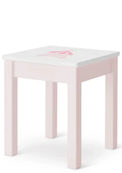 New Nachttisch rosa handbemalt Kinder Bettzubehör|Bettzubehör