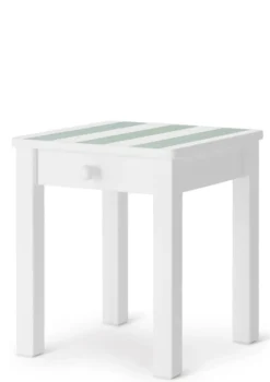 Outlet Nachttisch weiß handbemalt Kinder Bettzubehör|Bettzubehör