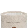 Outlet Pflegekörbchen 'Check Knit' Oatmeal Kinder Badzubehör|Badzubehör