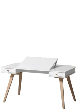 Sale Schreibtisch 'Wood' 66 cm Weiß/Eiche Kinder Jugendzimmer|Jugendzimmer