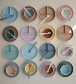 Best Silikon Teller mit Saugnapf Kinder Kindergeschirr & Besteck