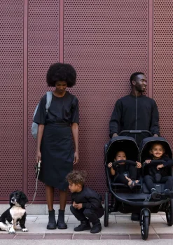 Hot Sportwagen 'Urban Glide 3 Double' Black Kinder Kinderwagen|Kinderwagen-Sets