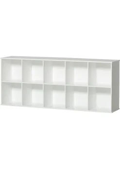 Best Standregal 'Wood' horizontal 5 x 2 / weiß mit Sockel Kinder Living|Jugendzimmer