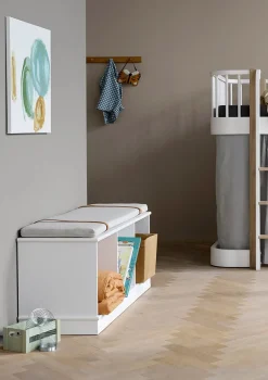 Hot Standregal 'Wood' horizontal 3x1 mit Sockel weiß Kinder Living|Jugendzimmer