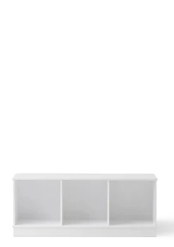 Hot Standregal 'Wood' horizontal 3x1 mit Sockel weiß Kinder Living|Jugendzimmer
