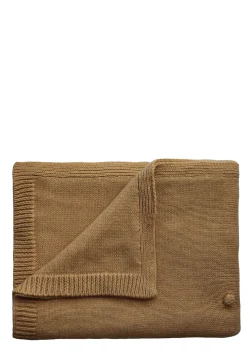 Online Strick-Babydecke 'Dots Mustard Melange' Kinder Decken & Kissen|Decken & Kissen