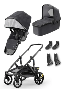 Hot Switchback Geschwisterwagen Switch&Roll dunkelgrau / schwarz Kinder Kinderwagen|Geschwisterwagen