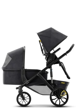 Hot Switchback Geschwisterwagen Switch&Roll dunkelgrau / schwarz Kinder Kinderwagen|Geschwisterwagen