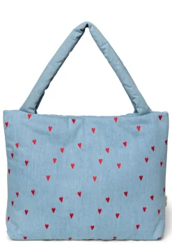 Discount Tasche 'Denim Mom-Bag' Hearts Kinder Taschen & Rucksäcke|Wickeltaschen & Wickelrucksäcke