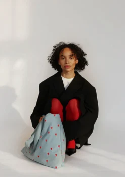 Discount Tasche 'Denim Mom-Bag' Hearts Kinder Taschen & Rucksäcke|Wickeltaschen & Wickelrucksäcke