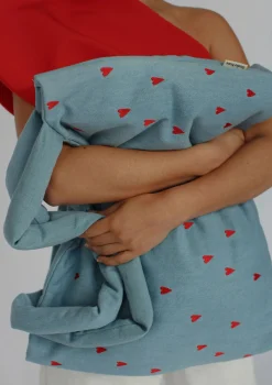 Discount Tasche 'Denim Mom-Bag' Hearts Kinder Taschen & Rucksäcke|Wickeltaschen & Wickelrucksäcke