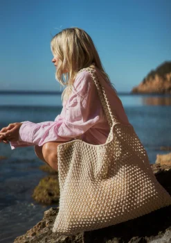 Outlet Tasche 'Macrame Mom-Bag' Natural Kinder Taschen & Rucksäcke|Wickeltaschen & Wickelrucksäcke