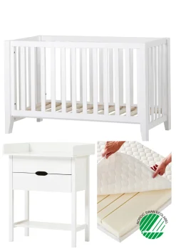 Clearance 3-teiliges Babyzimmer-Set 'ANTON & ISABELLA' Kinder Wickelkommoden & Wickeltische|Wickelkommoden & Wickeltische