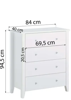 Clearance 3-teiliges Babyzimmer-Set 'ANTON & CHRISTIAN' Kinder Wickelkommoden & Wickeltische|Wickelkommoden & Wickeltische