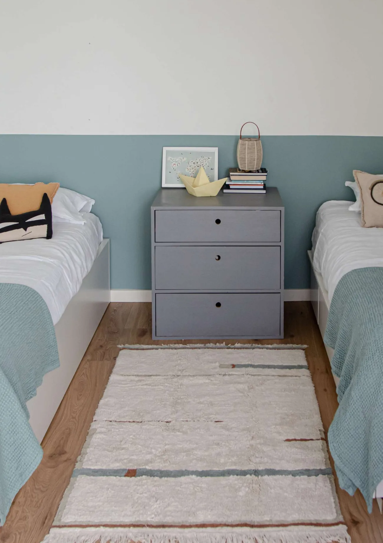 Sale Teppich 'Lanes Vintage' Blue waschbar 130 x 90 cm Kinder Spielmatten & Spieldecken