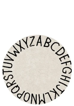 Teppich mit Buchstaben 'ABC' waschbar Ø 150 cm Kinder Spielmatten & Spieldecken