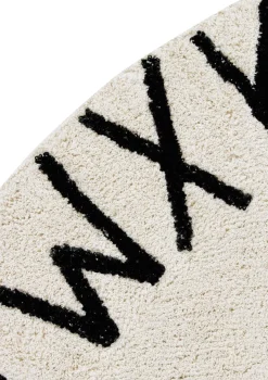 Teppich mit Buchstaben 'ABC' waschbar Ø 150 cm Kinder Spielmatten & Spieldecken