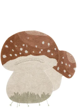 Online Teppich mit Pilz-Motiv 'Boletus' waschbar 120 x 120 cm Kinder Spielmatten & Spieldecken