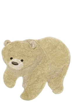 Sale Teppich mit Tiermotiv 'Bear' waschbar 122 x 120 cm Kinder Spielmatten & Spieldecken