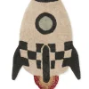 Clearance Teppich mit Weltraum-Motiv 'Rocket' waschbar 135 x 85 cm Kinder Spielmatten & Spieldecken
