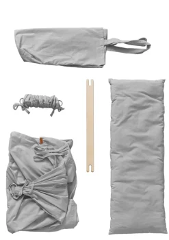 Outlet 3-tlg. Federwiegen-Set 'Basic' Grau Kinder Beistellbetten & Babywiegen|Beistellbettchen & Babywiegen