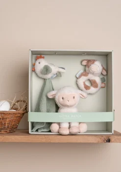 New 3-tlg. Geschenkset 'Little Farm' Spielzeug|Rasseln & Greiflinge